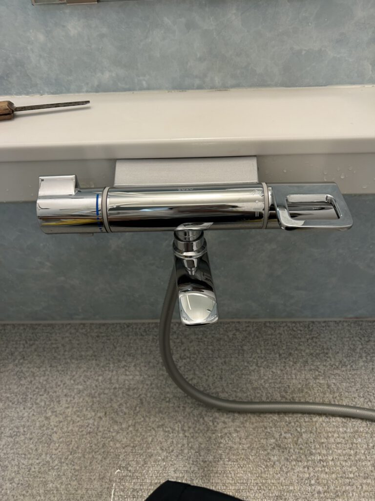 浴室水栓水垢洗浄After